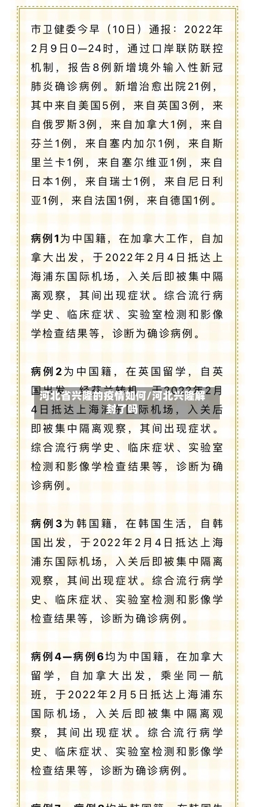 河北省兴隆的疫情如何/河北兴隆解封了吗-第1张图片