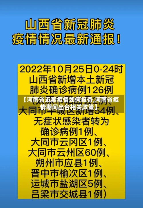 【河南省近期疫情如何报备,河南省疫情期间出台相关政策】-第2张图片