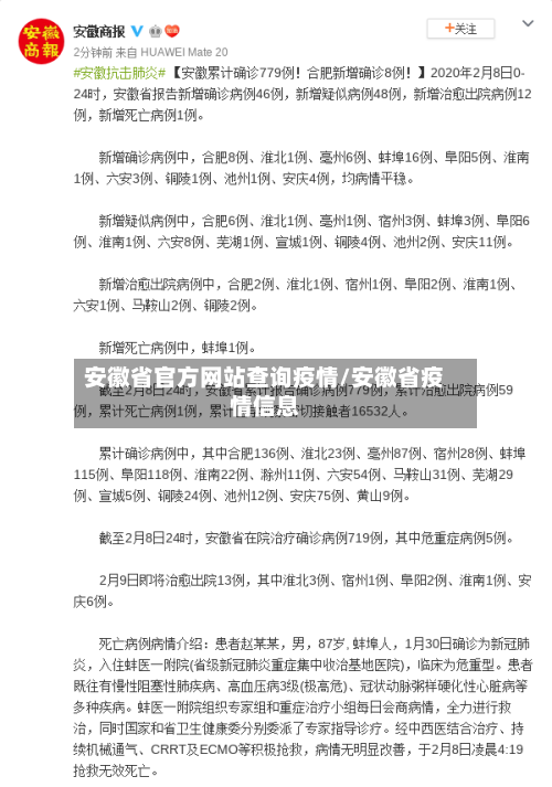 安徽省官方网站查询疫情/安徽省疫情信息-第1张图片
