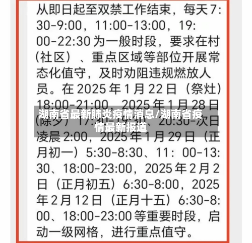 湖南省最新肺炎疫情消息/湖南省疫情最新报道-第2张图片