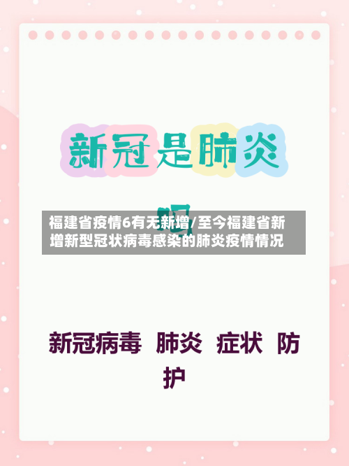 福建省疫情6有无新增/至今福建省新增新型冠状病毒感染的肺炎疫情情况-第2张图片