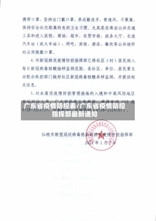 广东省疫情防控表/广东省疫情防控指挥部最新通知-第1张图片