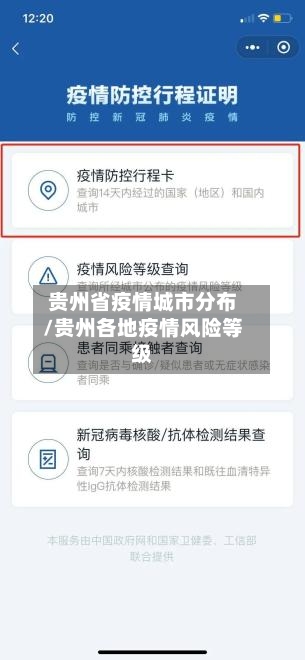 贵州省疫情城市分布/贵州各地疫情风险等级-第1张图片