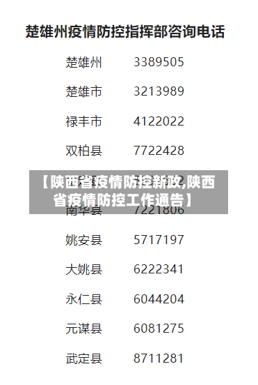 【陕西省疫情防控新政,陕西省疫情防控工作通告】-第2张图片