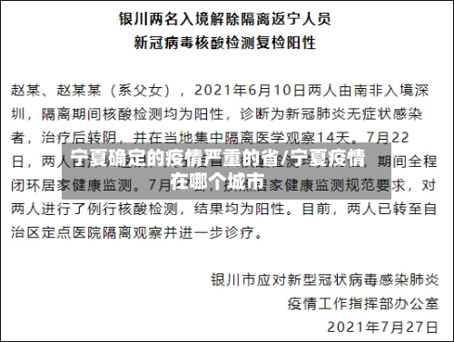 宁夏确定的疫情严重的省/宁夏疫情在哪个城市-第1张图片