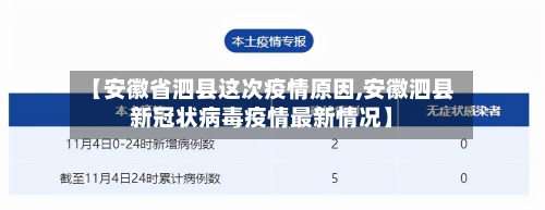 【安徽省泗县这次疫情原因,安徽泗县新冠状病毒疫情最新情况】-第1张图片
