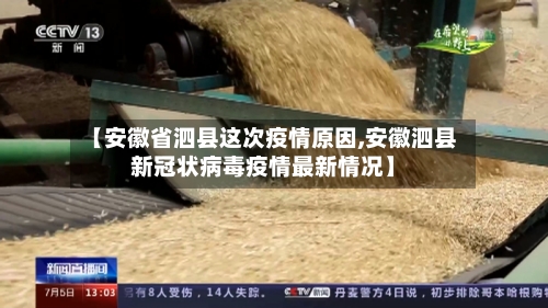【安徽省泗县这次疫情原因,安徽泗县新冠状病毒疫情最新情况】-第2张图片
