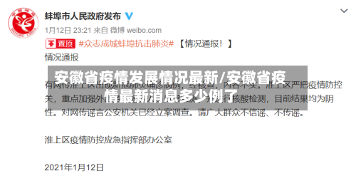 安徽省疫情发展情况最新/安徽省疫情最新消息多少例了-第3张图片