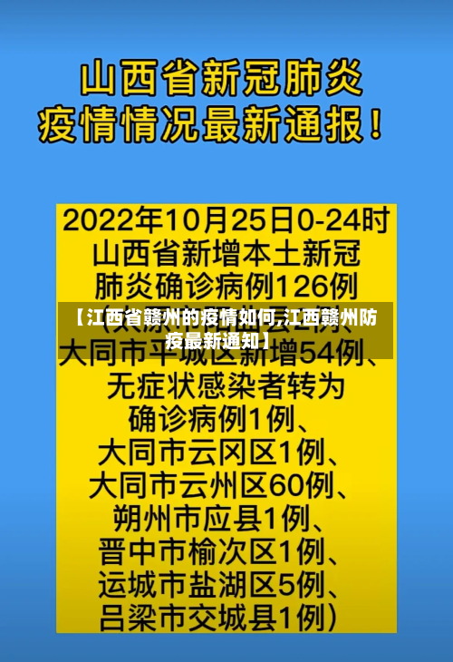 【江西省赣州的疫情如何,江西赣州防疫最新通知】-第3张图片