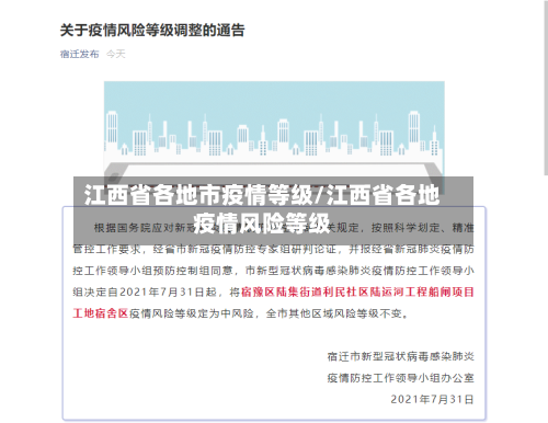 江西省各地市疫情等级/江西省各地疫情风险等级-第1张图片