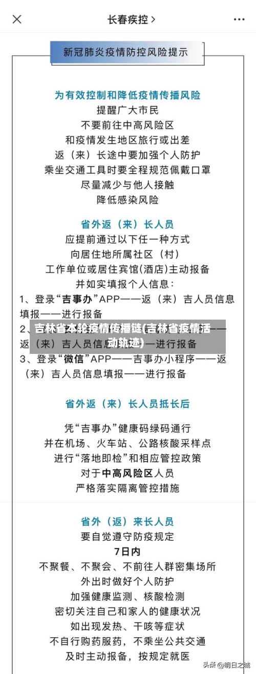 吉林省本轮疫情传播链(吉林省疫情活动轨迹)-第2张图片