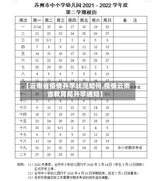 【云南省疫情开学状况如何,疫情云南省教育局开学通知】-第1张图片