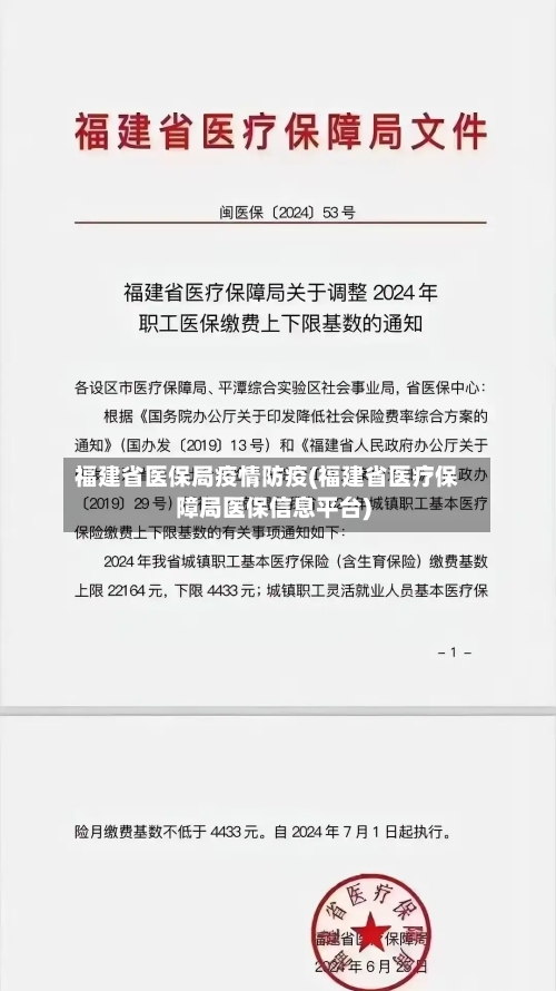 福建省医保局疫情防疫(福建省医疗保障局医保信息平台)-第1张图片