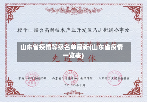 山东省疫情等级名单最新(山东省疫情一览表)-第1张图片