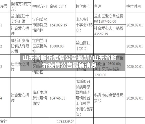 山东省临沂疫情公告最新/山东省临沂疫情公告最新消息-第3张图片