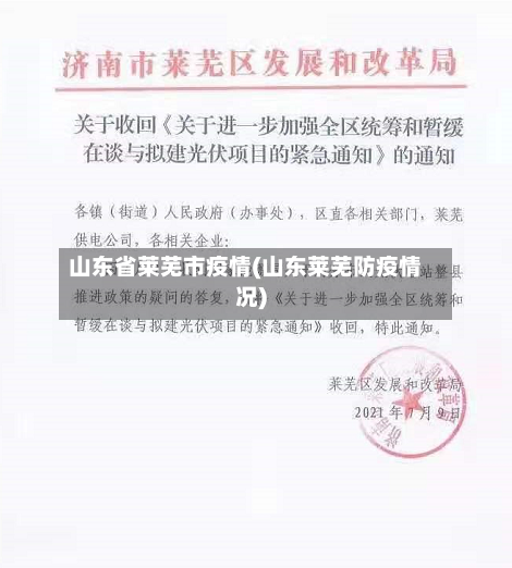 山东省莱芜市疫情(山东莱芜防疫情况)-第1张图片