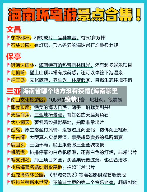 海南省哪个地方没有疫情(海南哪里疫情)-第1张图片