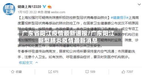 广东省阳江疫情最新通报/广东阳江新型肺炎疫情最新消息-第2张图片