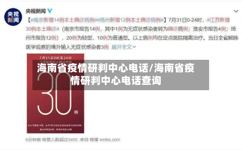 海南省疫情研判中心电话/海南省疫情研判中心电话查询-第3张图片