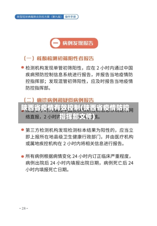 陕西省疫情有效控制(陕西省疫情防控指挥部文件)-第1张图片